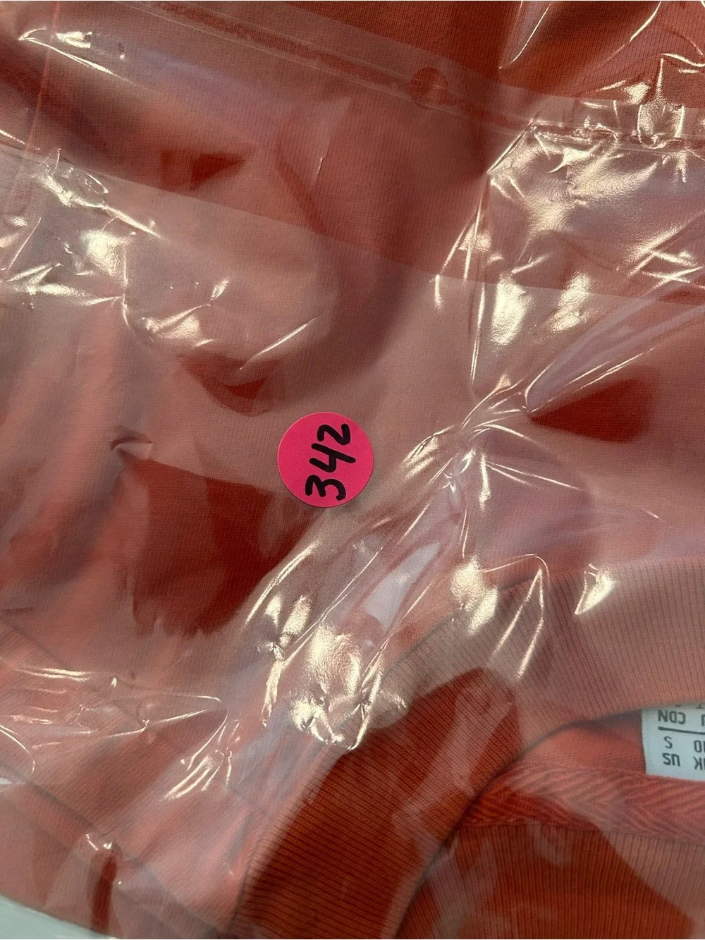 adidas Orange Velvet Trefoil Crop Top - Picture 5 of 5